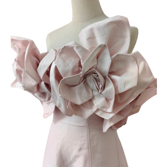 Aje Pastel Pink Etta Midi Dress - Picture 9 of 9